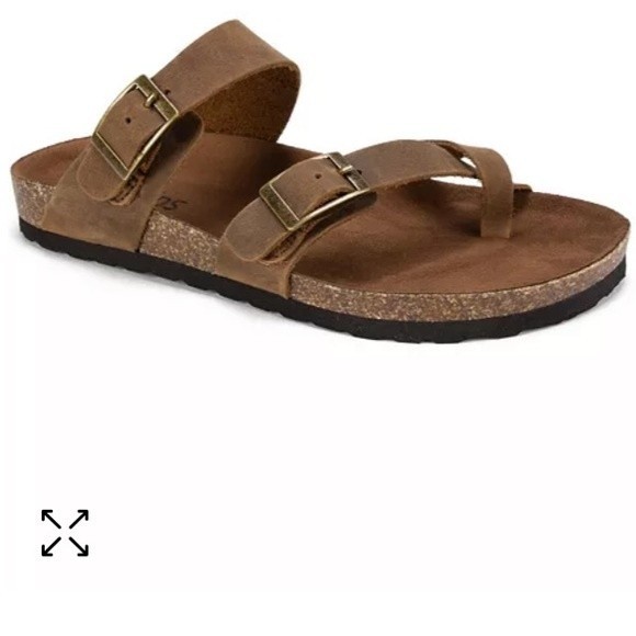 White Mountain Shoes - Women's Gracie Leather Footbed Sandal White Mountain Footbeds size 9